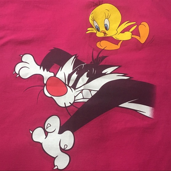 Vintage 1998 Loony Lunes X Six Flags Tee - Picture 6 of 8